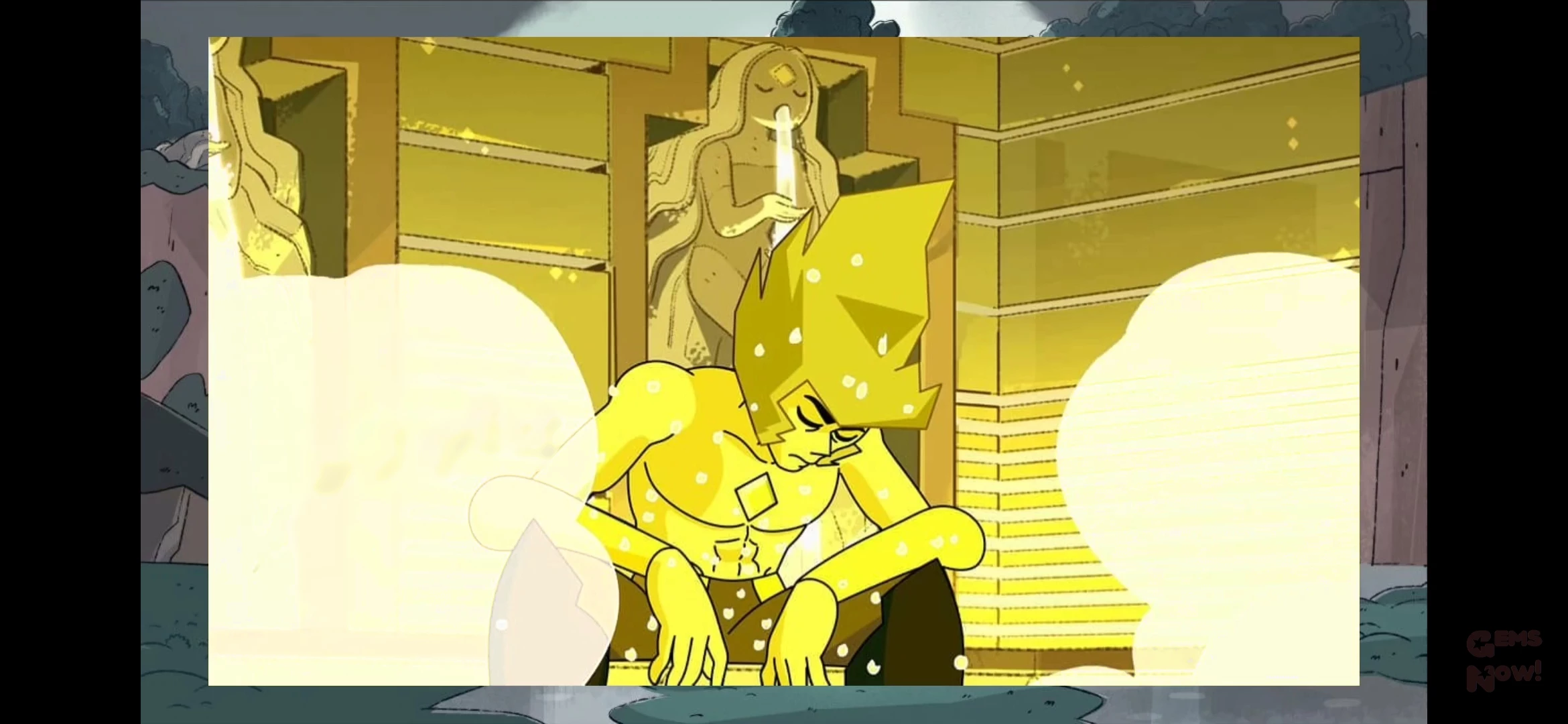 Yellow diamond gender band thumbnail