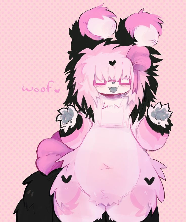 Emily (big chubby pink dog) roommate thumbnail