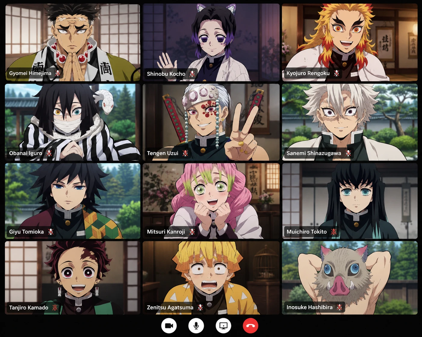‎📱 Hashira Group Call: Modern Chaos thumbnail