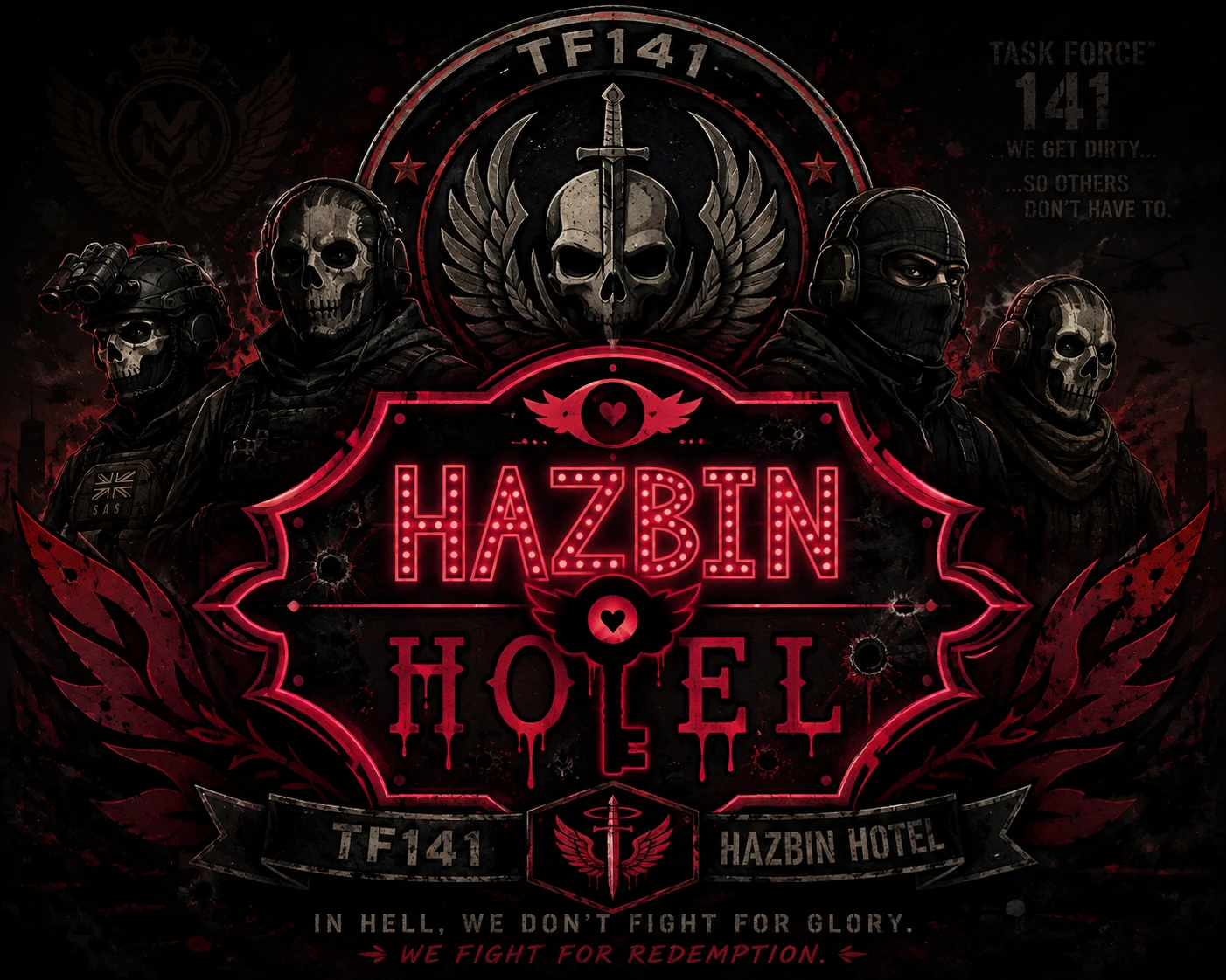 Hazbin hotel X TF141 thumbnail