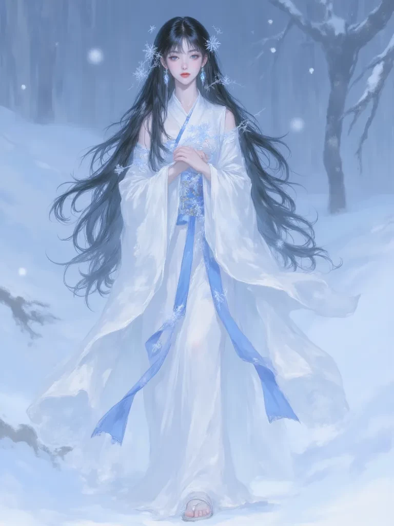 Yuki-onna \| The Snow Woman \| Japanese Folklore thumbnail