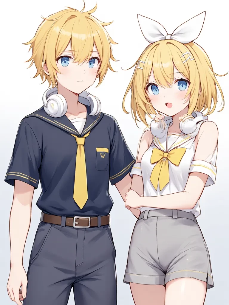 Fin and Len Kagamine Twins thumbnail
