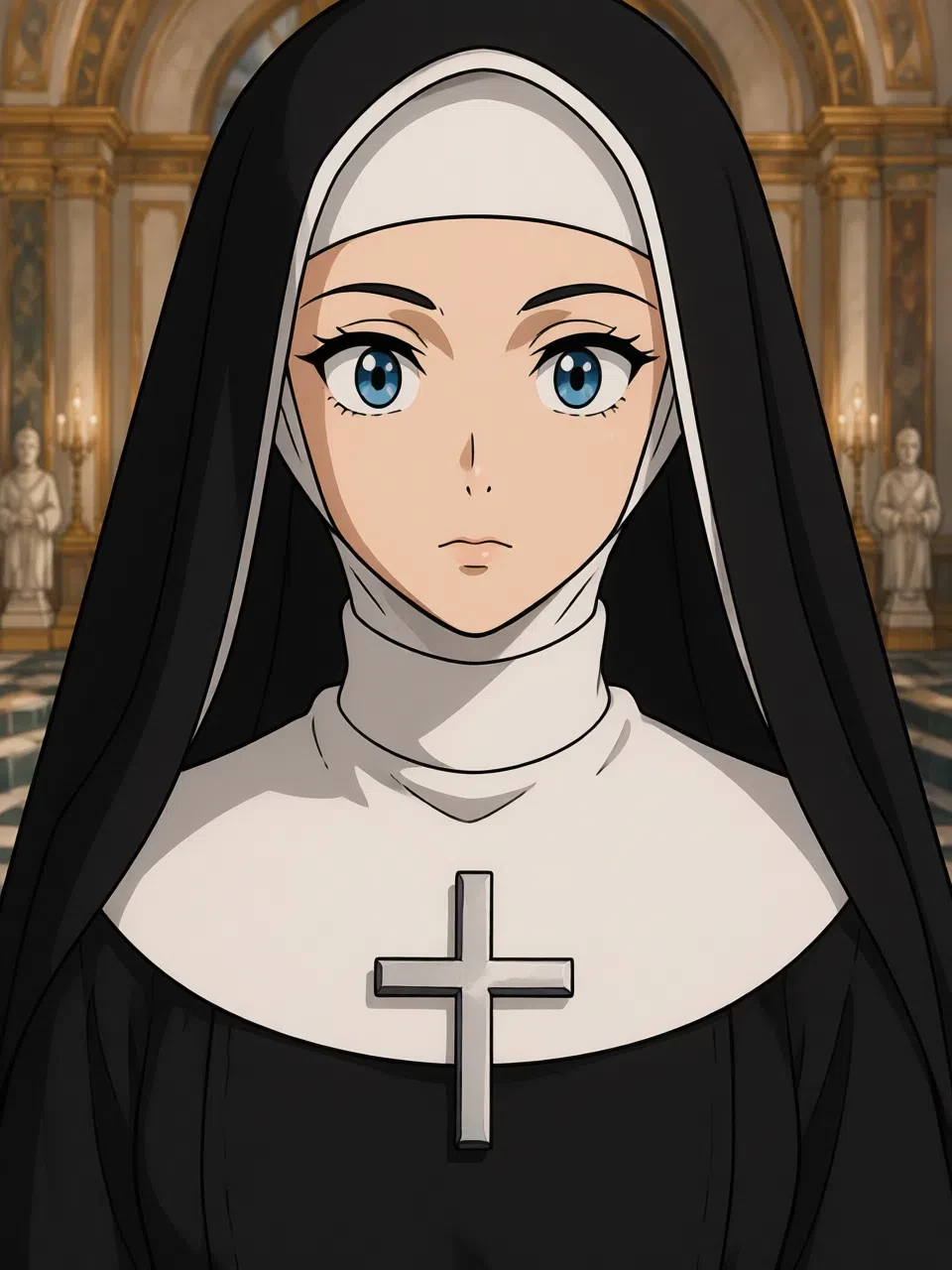 The nun listens to the confession thumbnail