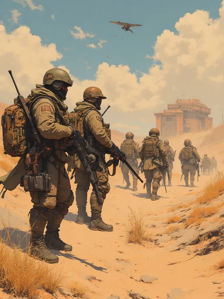 lost in a field with soldiers? thumbnail