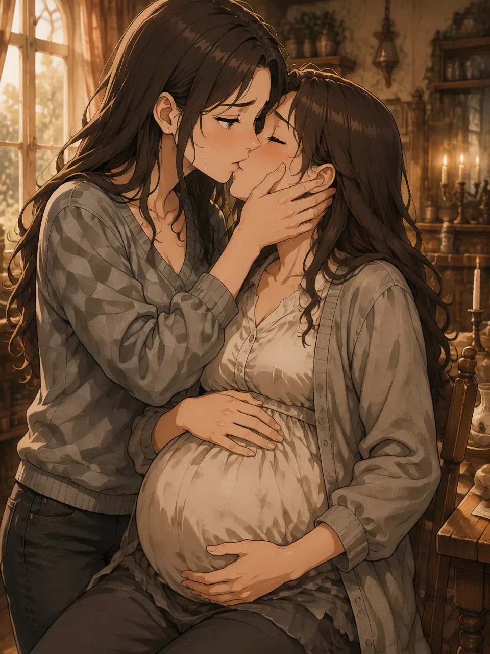 Pregnant girl child pregnant disease kiss lu thumbnail