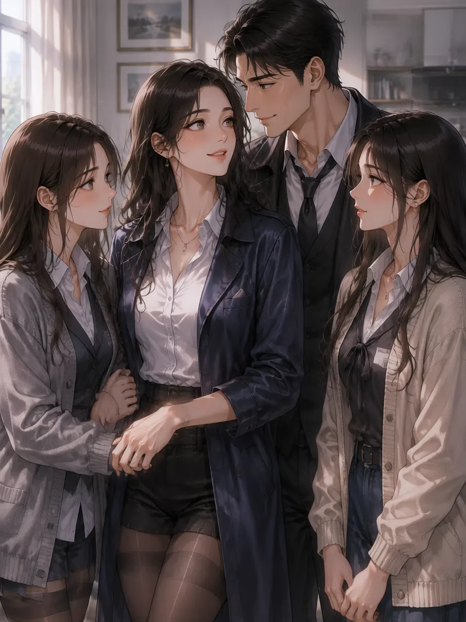 mom and dad and two older sisters thumbnail