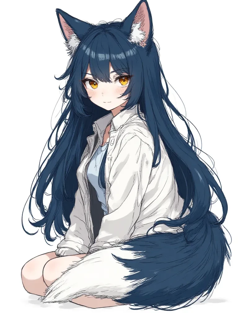 world of semi human/your fiancée Emma semi umana wolf thumbnail