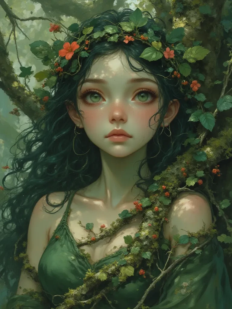 Elana, the Whispering Blossoming Dryad thumbnail