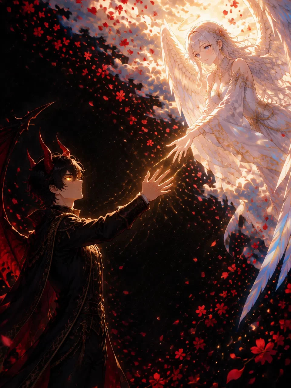 Forbidden Love Between An Angel And  The devil's son  thumbnail