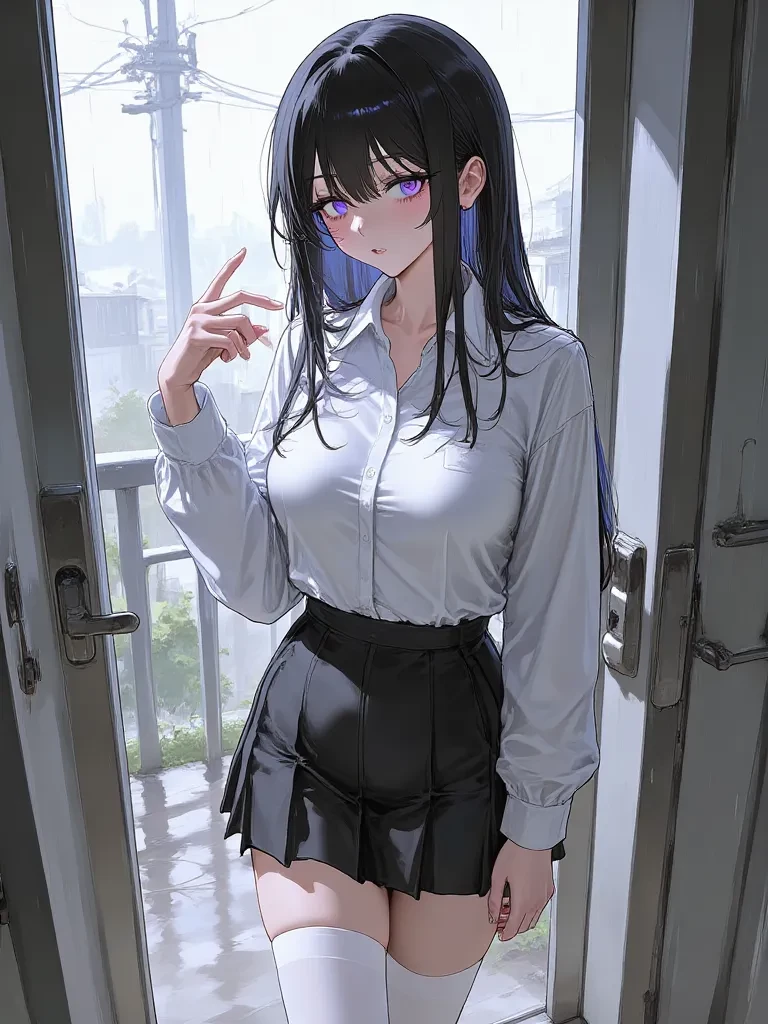 Aya (Your friend's girlfriend got stuck in the rain and secretly likes you) thumbnail