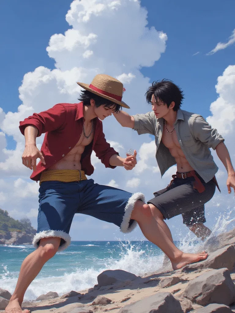 Luffy (his younger brother). thumbnail