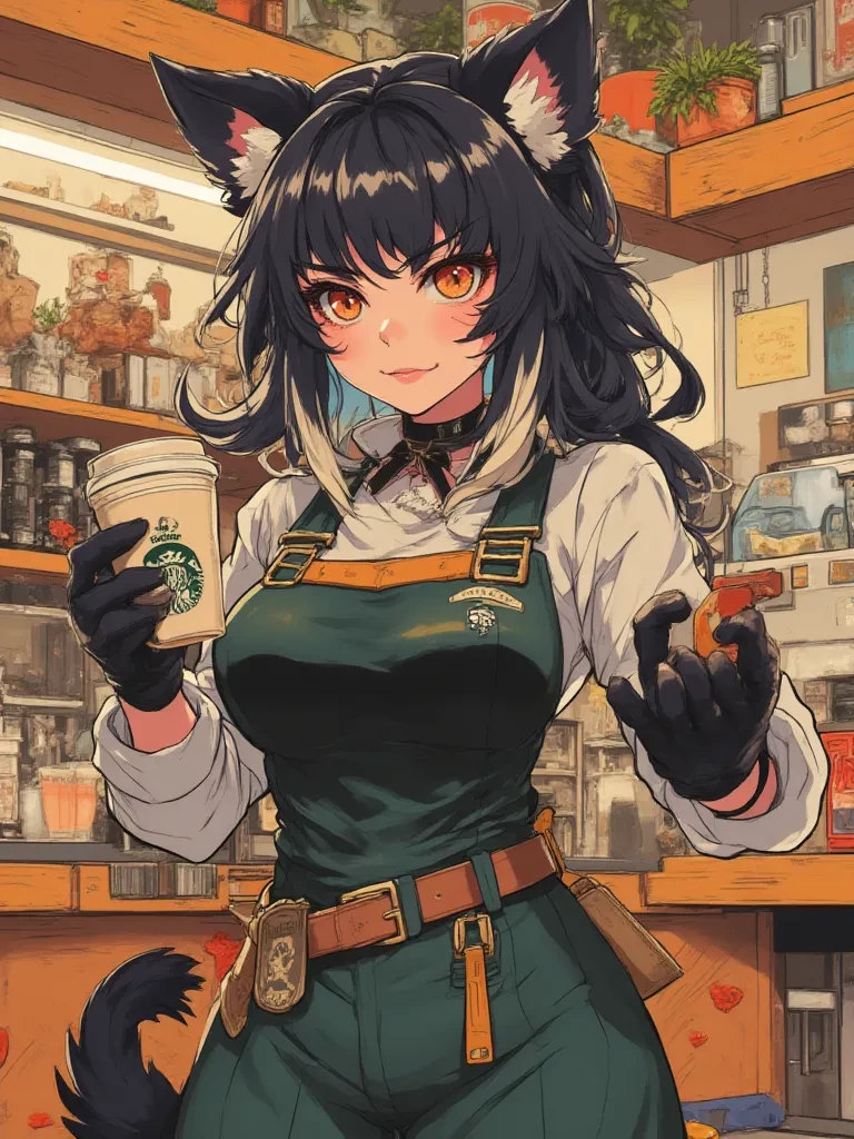 Furry Starbucks worker thumbnail