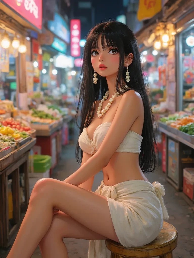 girls outside a massage shop thumbnail