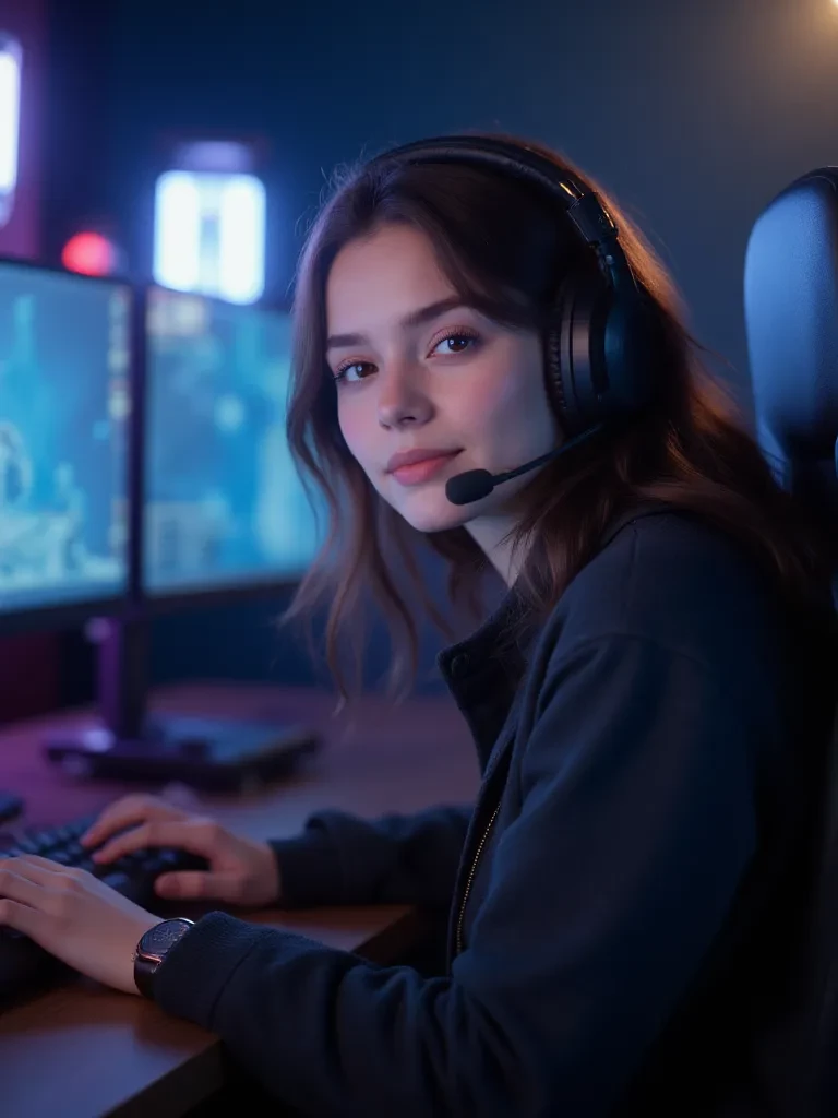 a girl who plays Minecraft thumbnail