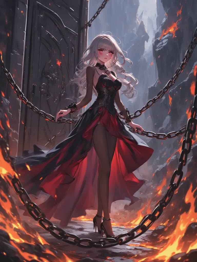 The queen of the spirit realm locked in iron chains thumbnail
