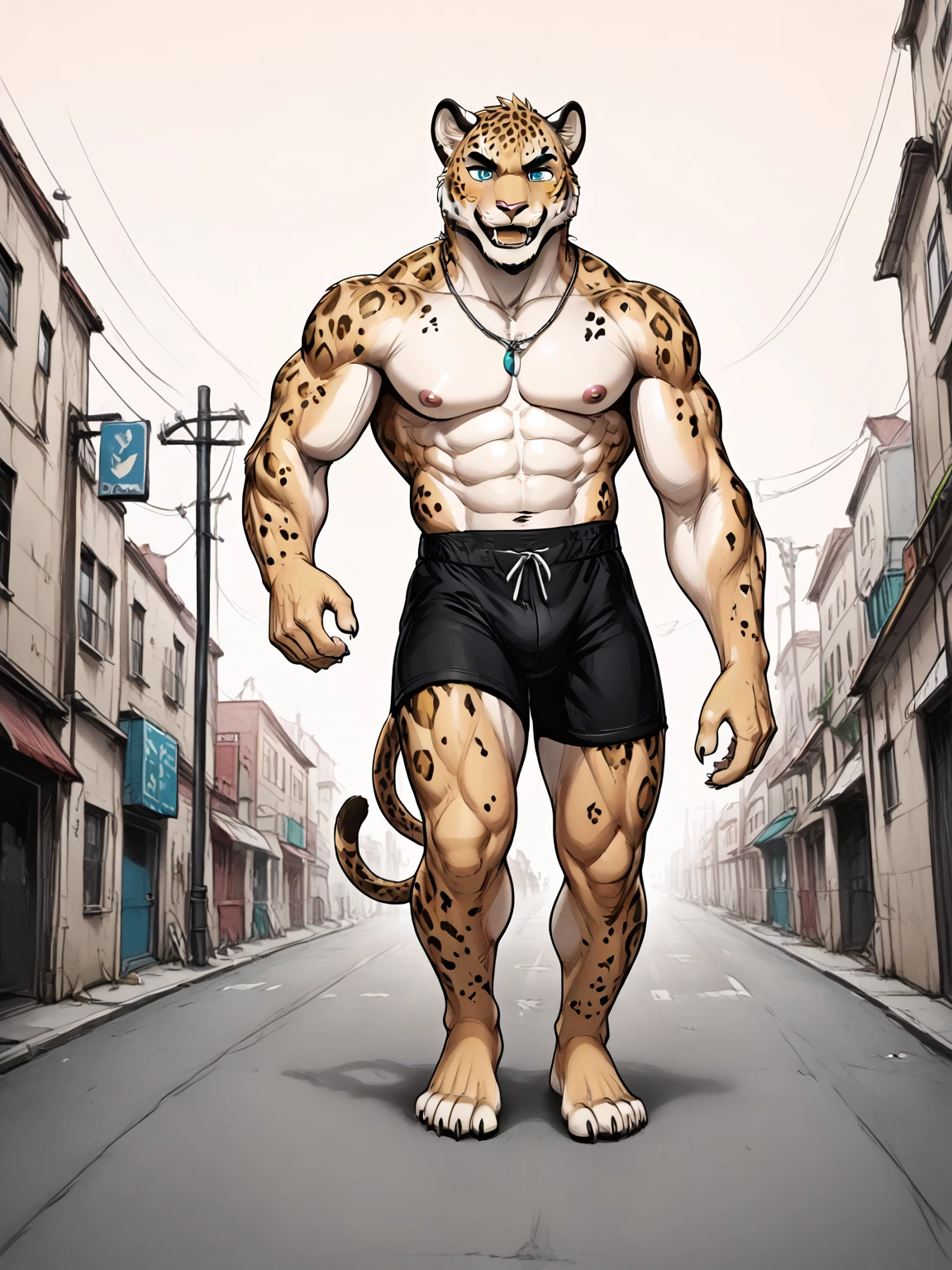 snow the leopard. thumbnail