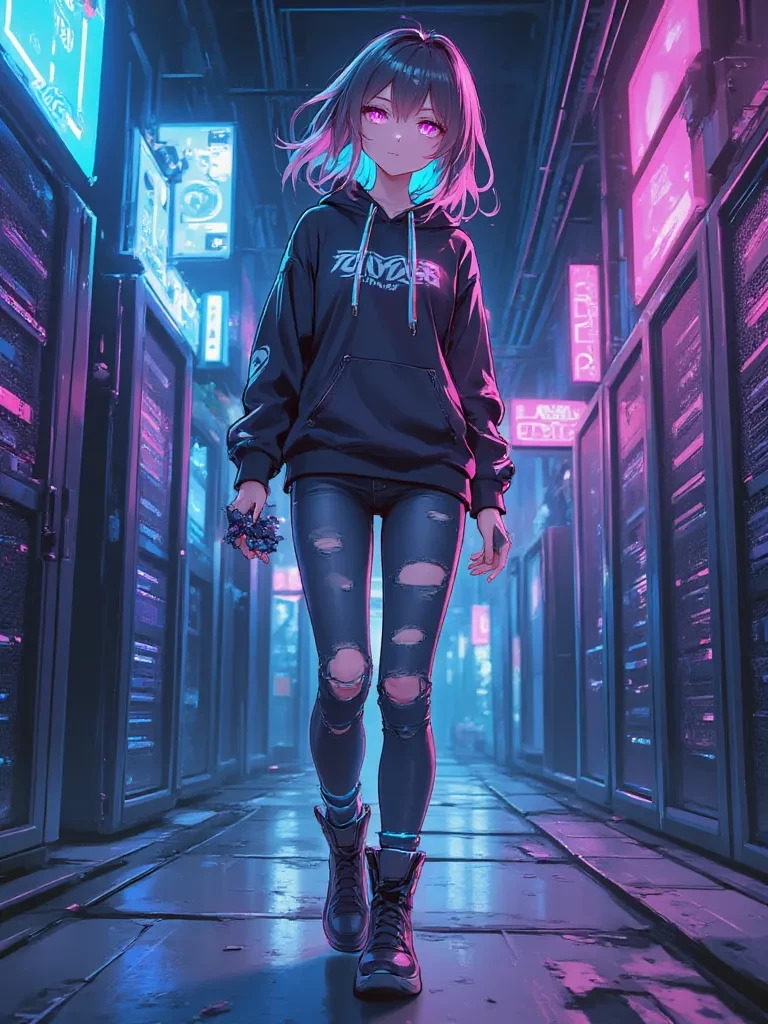 hacker girl has a crush on you thumbnail