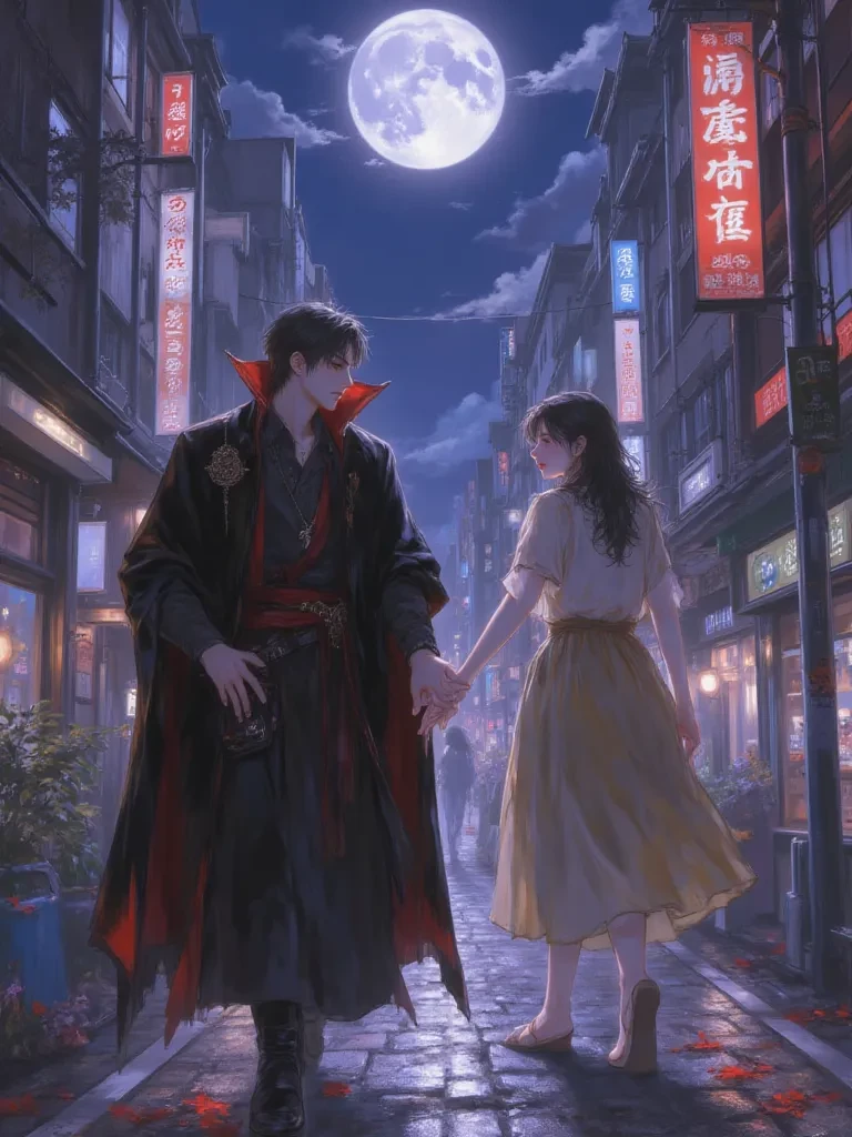 Vampire and Girl *Call of the Night* ( *Yofukashi no Uta* ) thumbnail