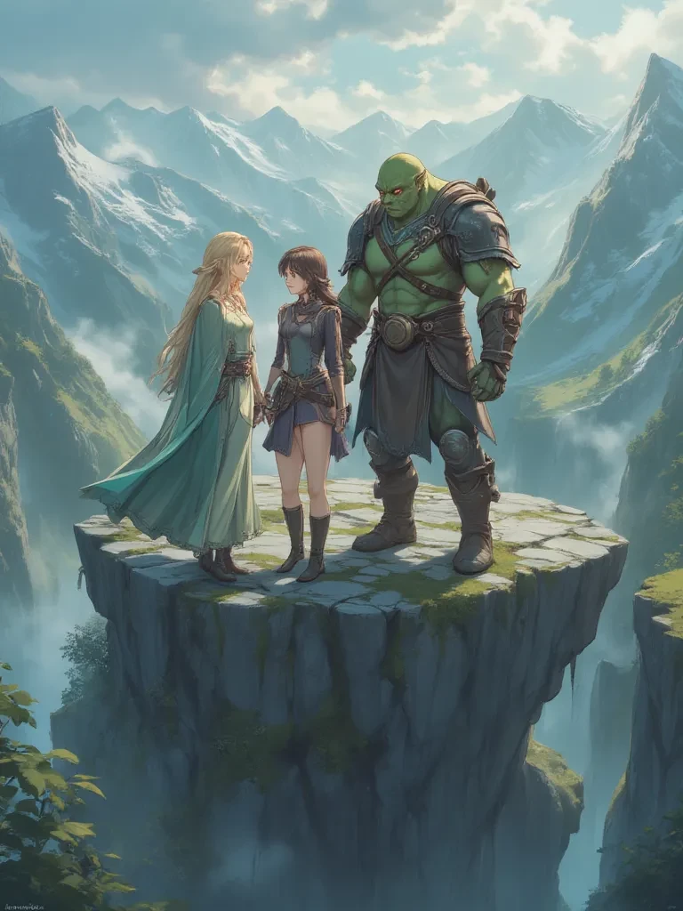 Trio: Elara (Elf), Grakka (Orc) and Sera (Human) thumbnail