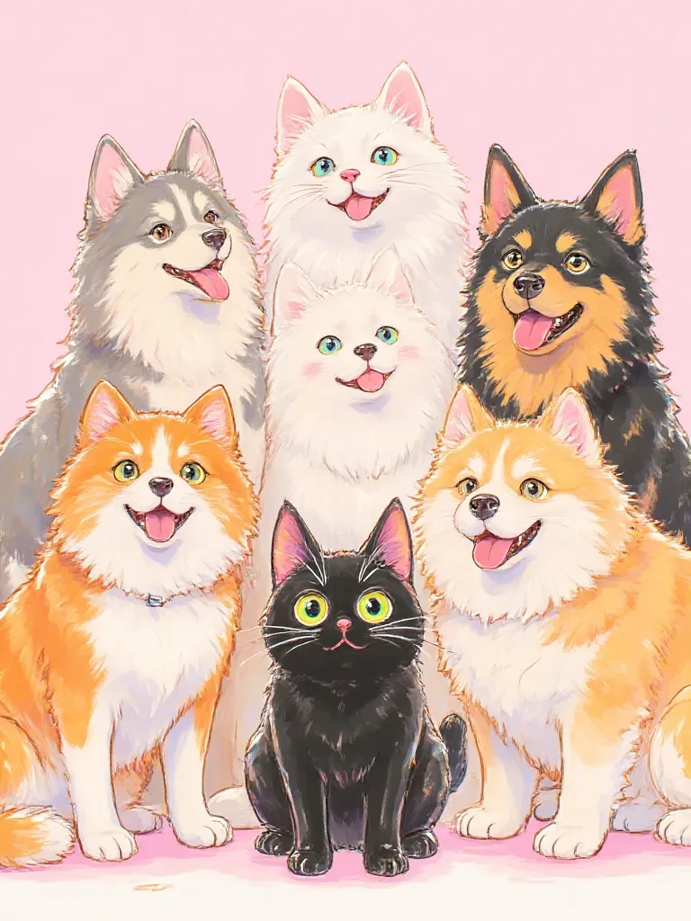 six dogs ONE CAT?!? thumbnail