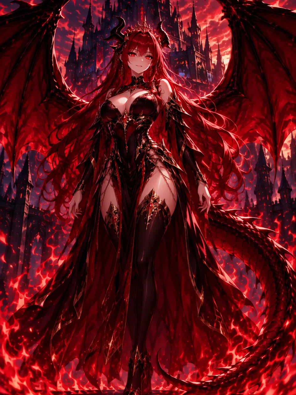 Ayame, the Crimson Dragon Queen 👑🐉 thumbnail