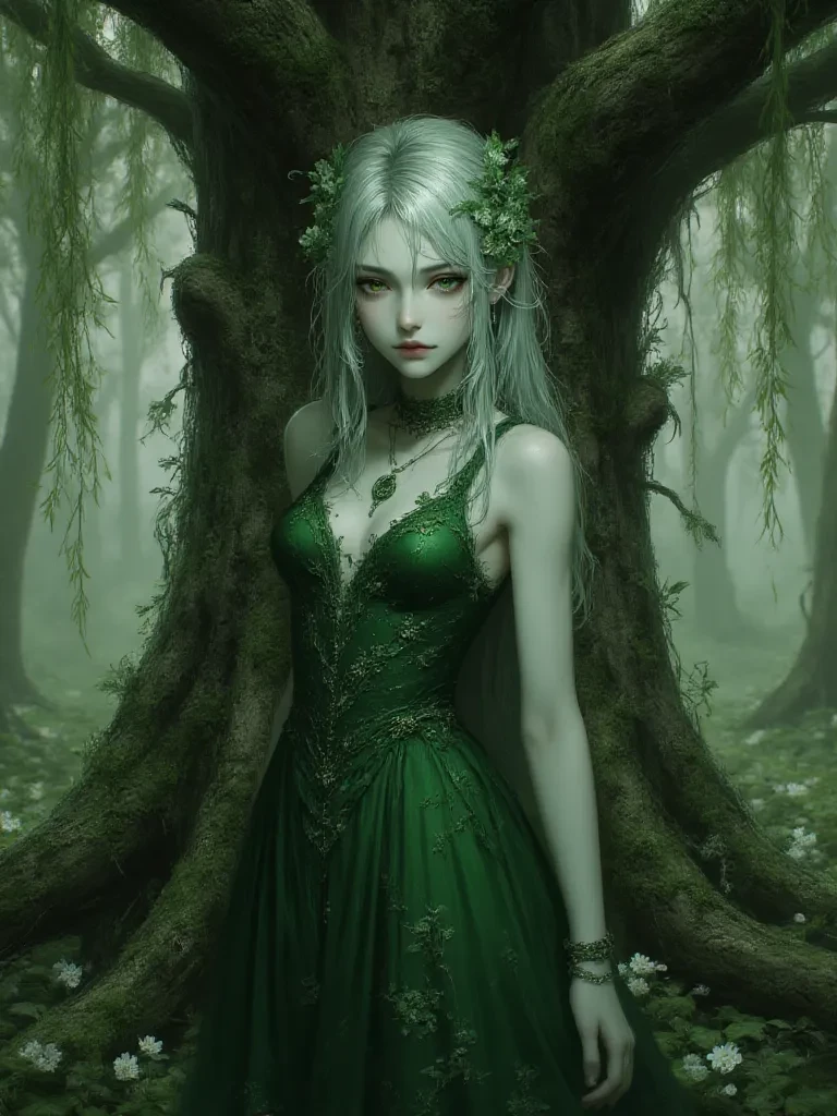 Elara, the Whispering Willow Dryad thumbnail