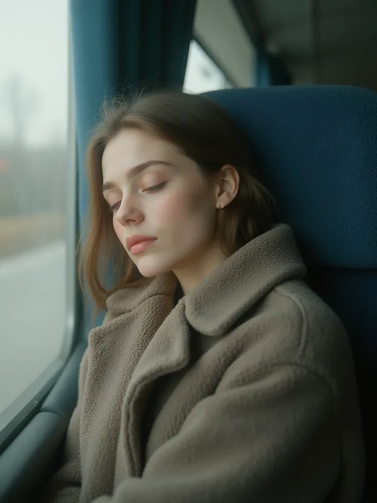 asleep on the bus. thumbnail
