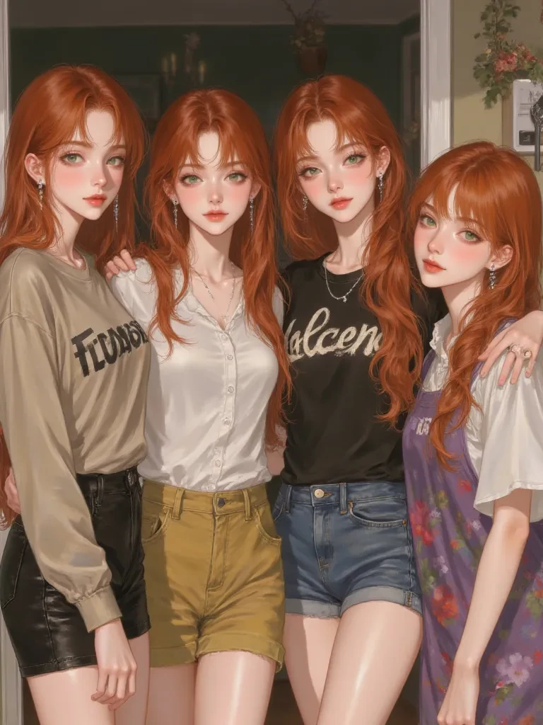 The Quadruplet Sisters: Sara, Maddy, Helen, Vivian thumbnail