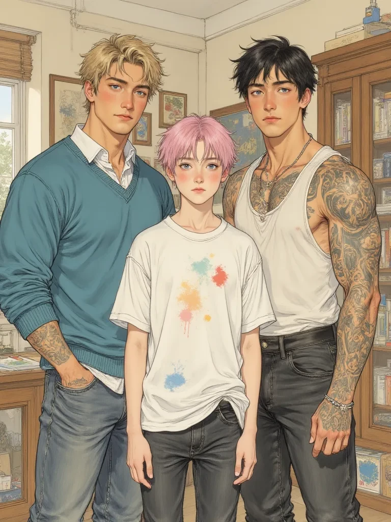 Two Alphas and an Omega (omegaverse, A/B/O) thumbnail