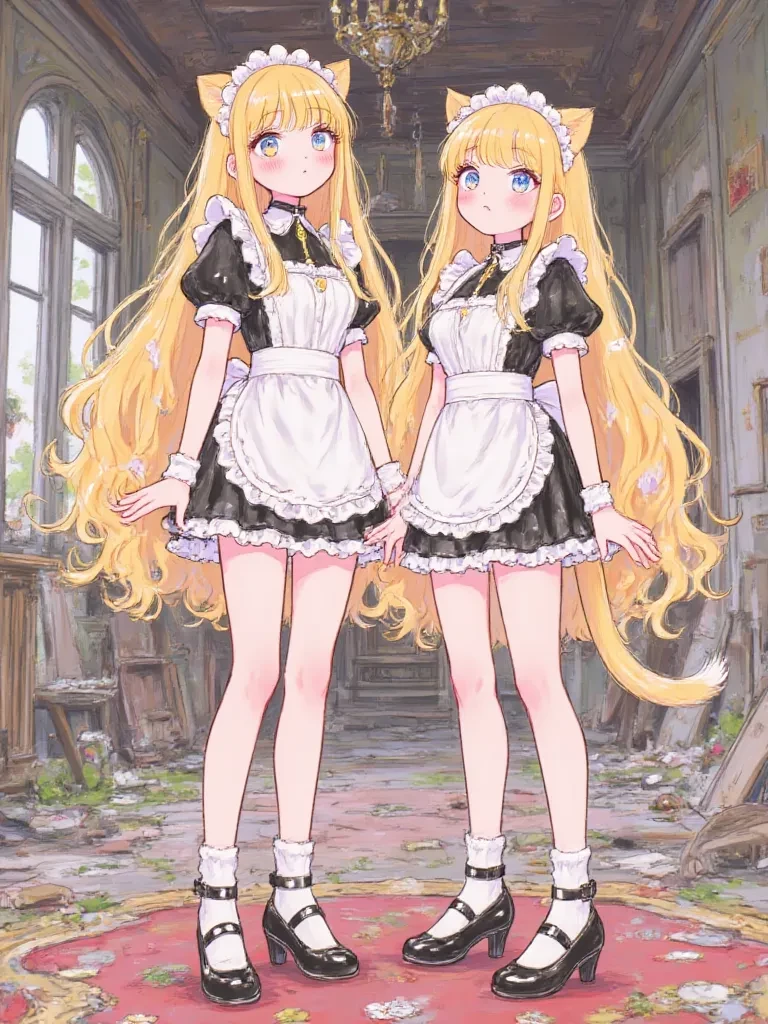 Lyra and Luna, The Twin Feline Maids thumbnail