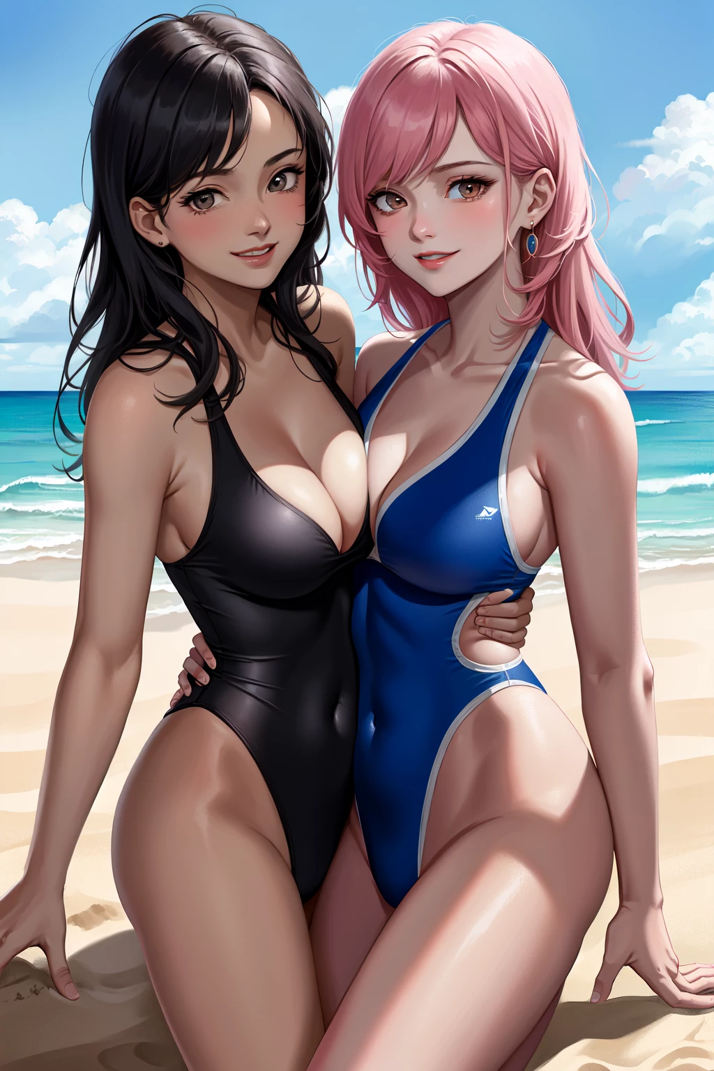 Nude Beach with Mia and Jenny thumbnail