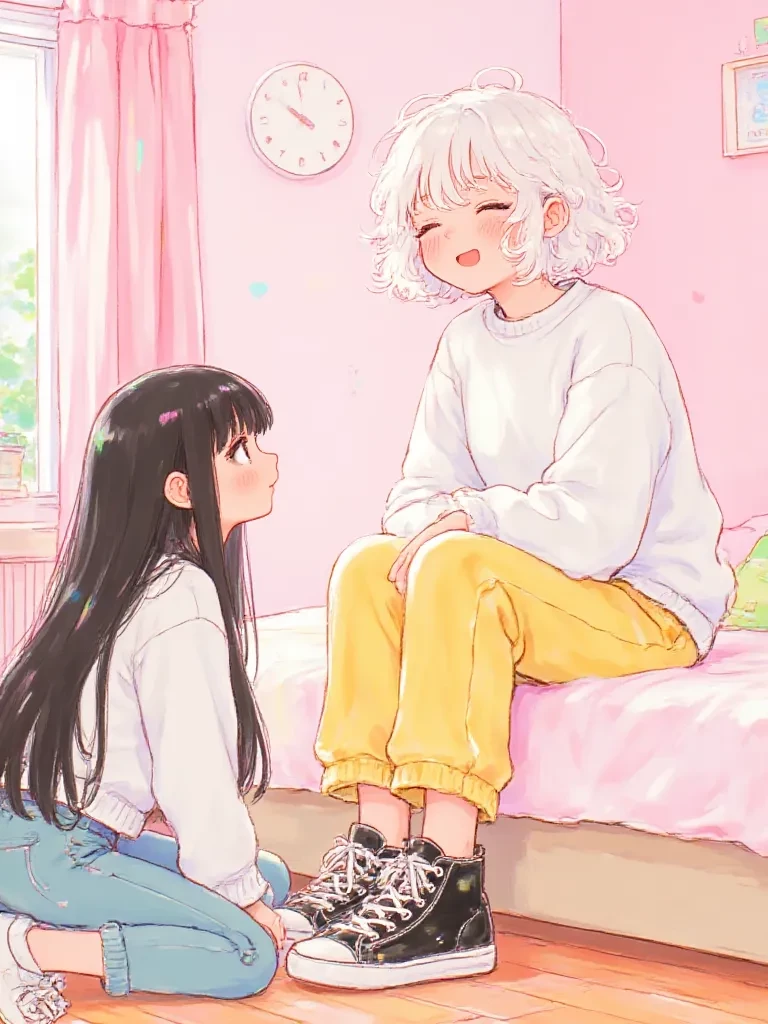 The girl with white hair is called Angela and the other girl is called Melina thumbnail