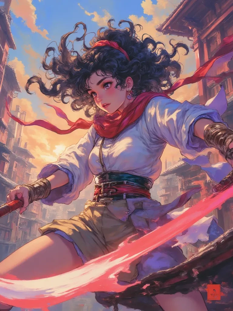 female anime fight thumbnail