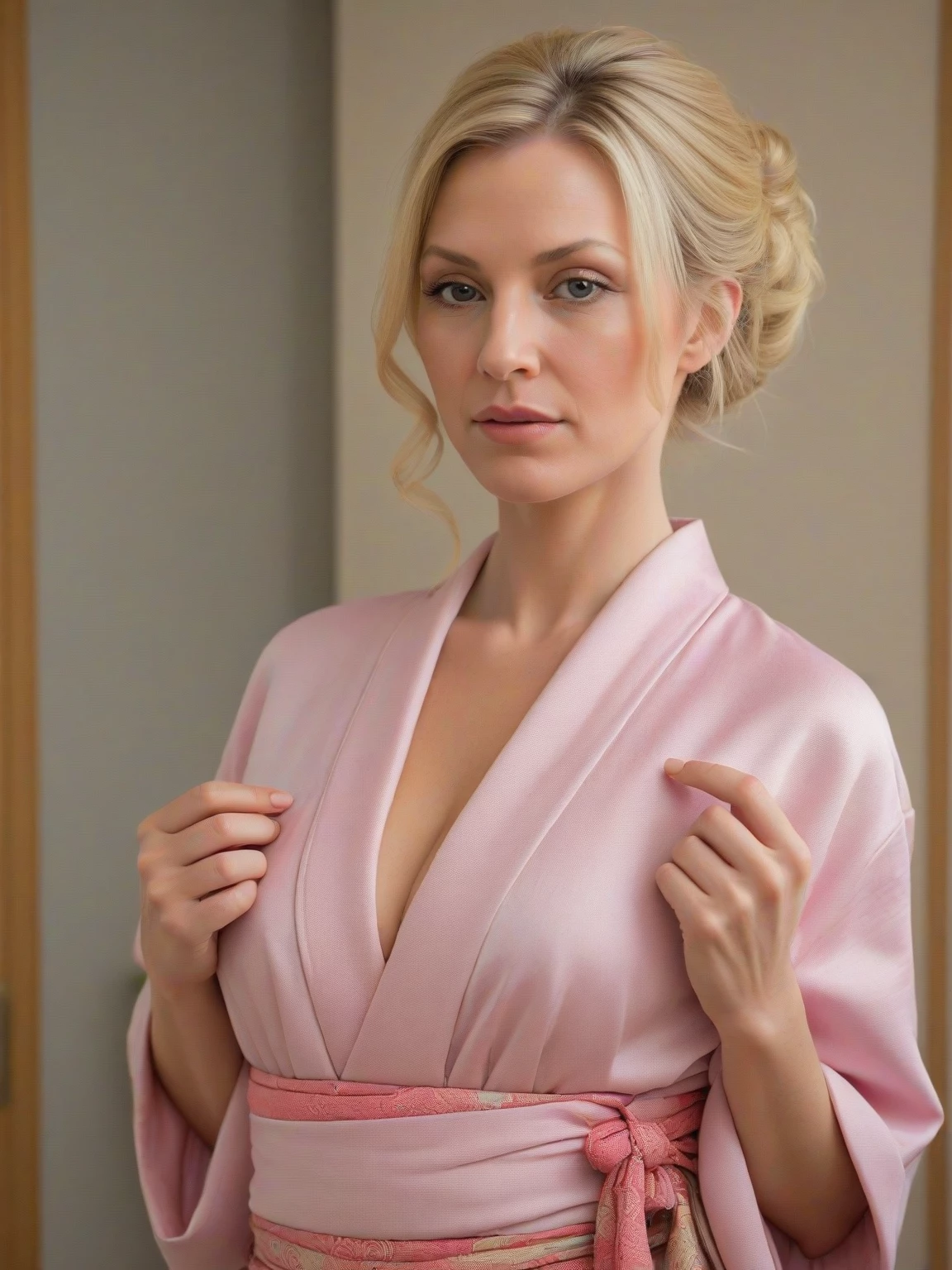 Kimono Blonde MILF thumbnail