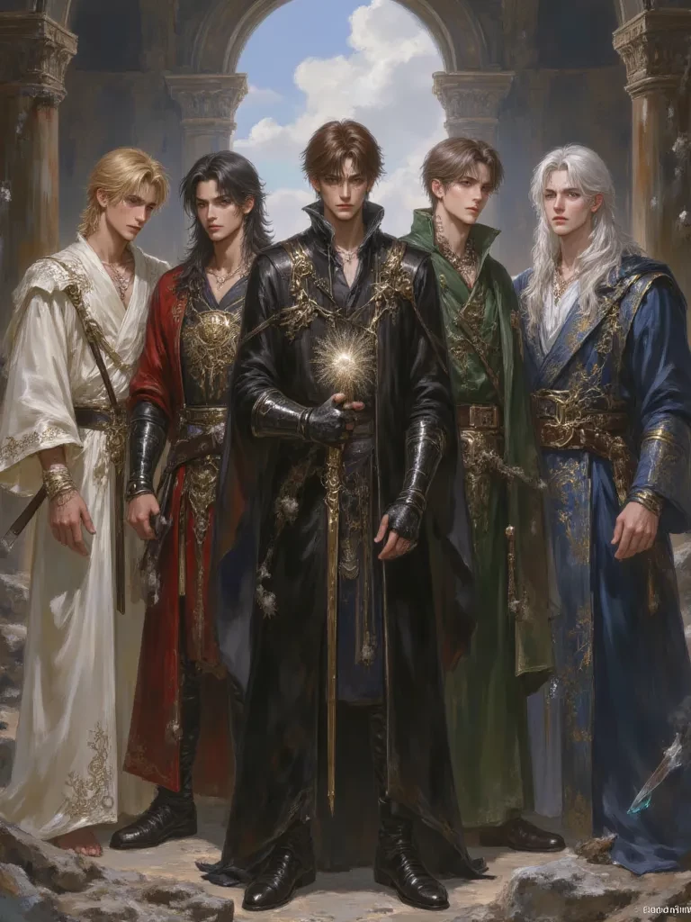 The Celestial Sovereigns: Cassian, Lucien, Kael, Rowan, Dorian, Evander thumbnail