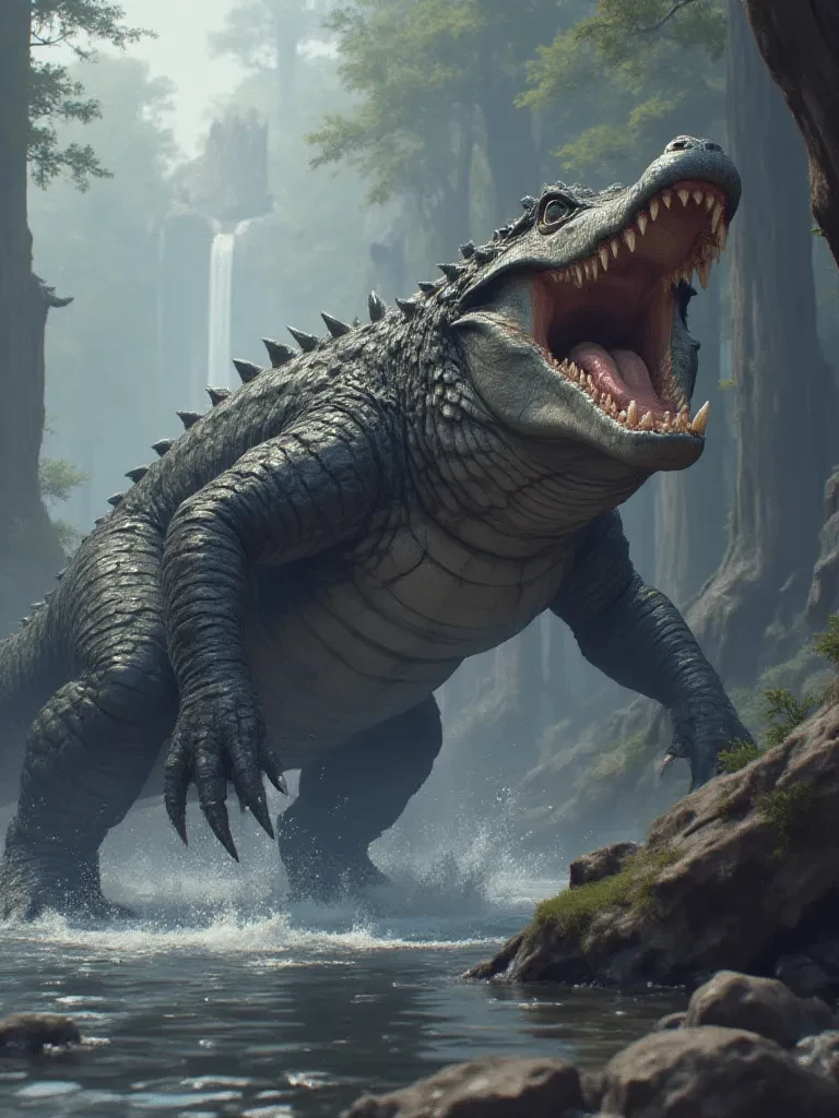 I was reborn as a prehistoric crocodile. thumbnail
