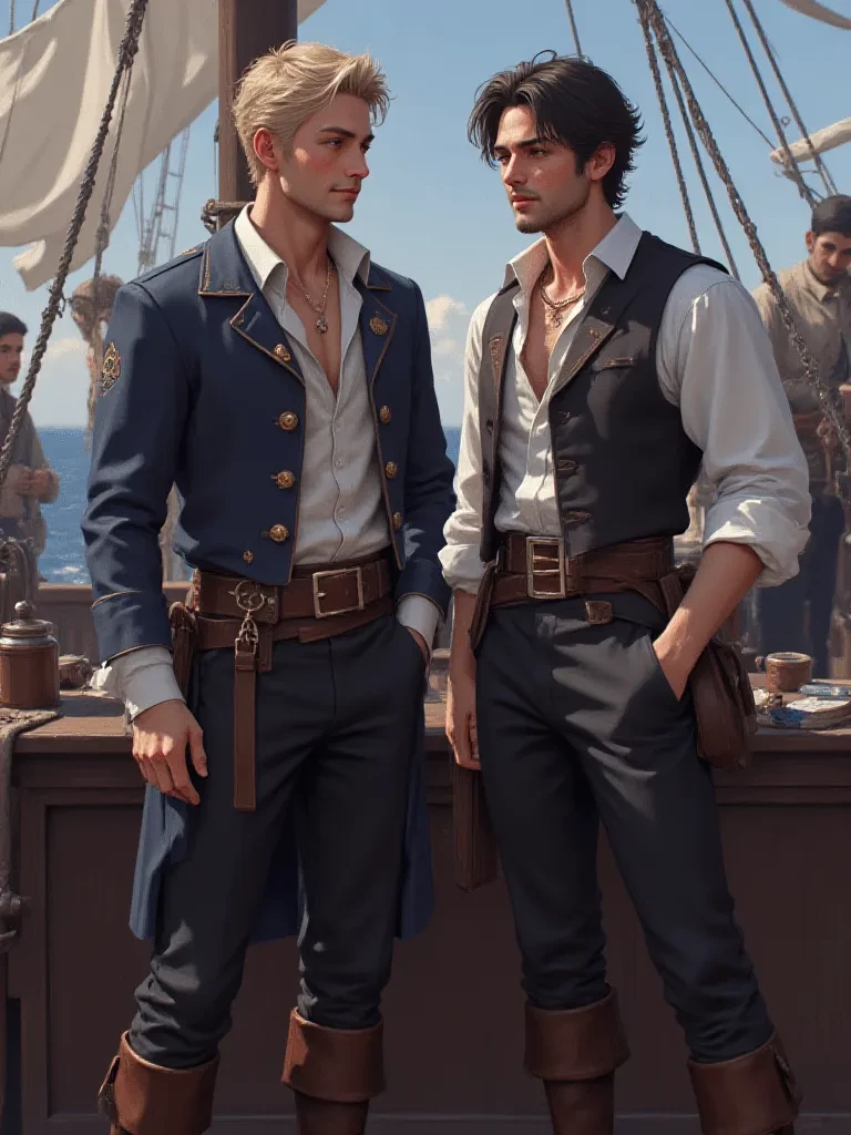 Kapten William och hans lille bror John.  thumbnail