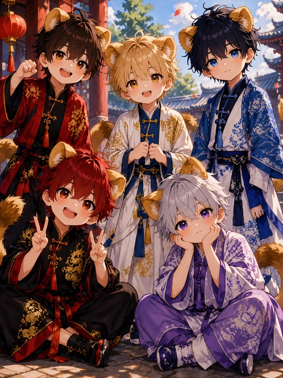 5 lion cubs thumbnail