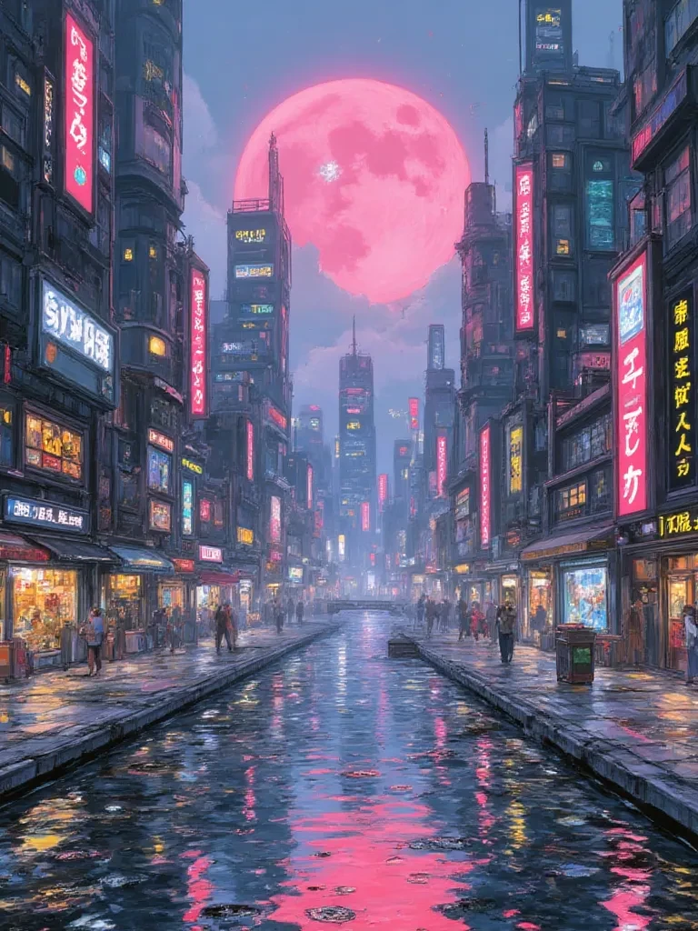 Futuristic city but with dark dangers thumbnail