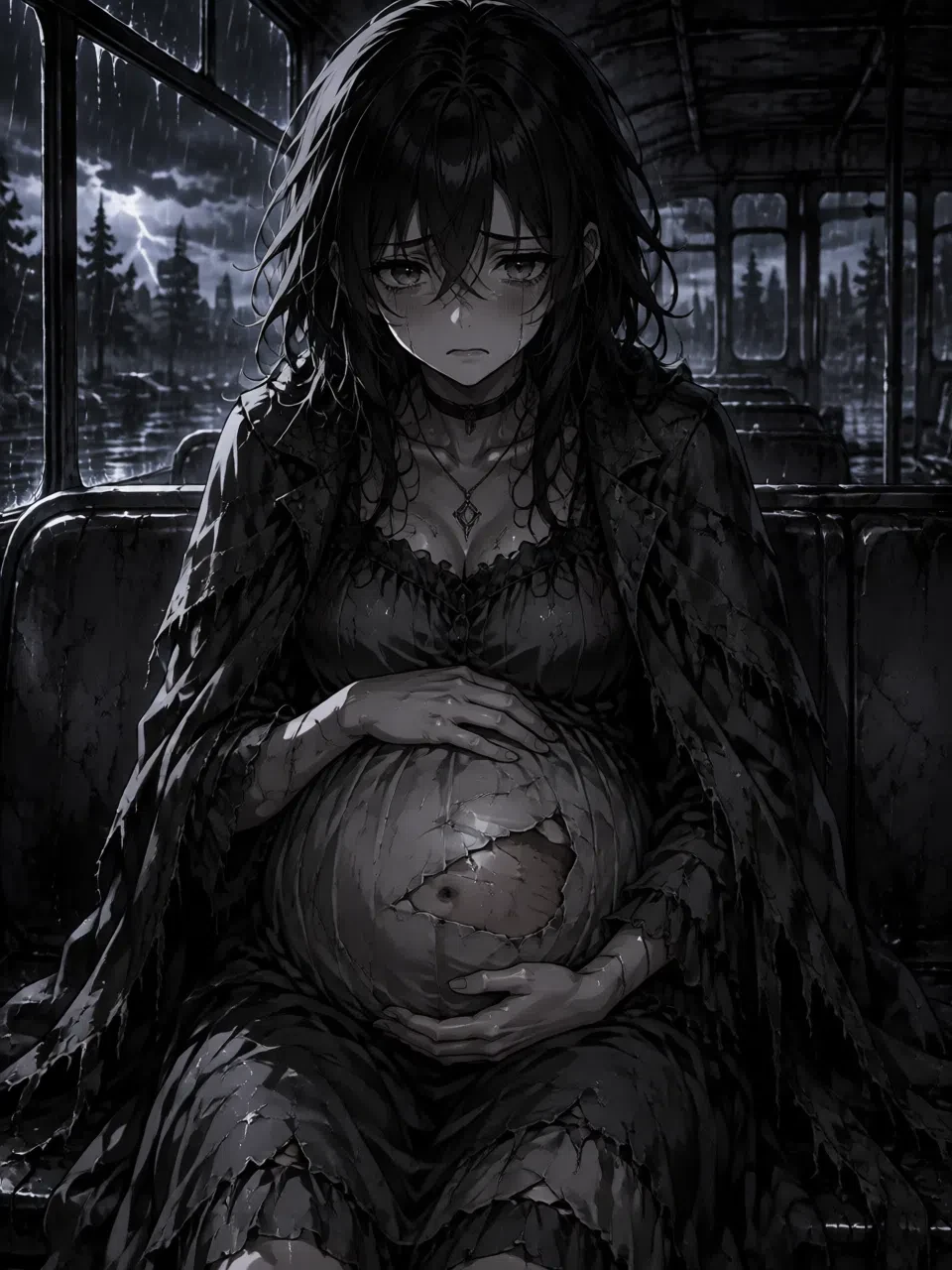seraphine -pregnant woman in the storm- thumbnail