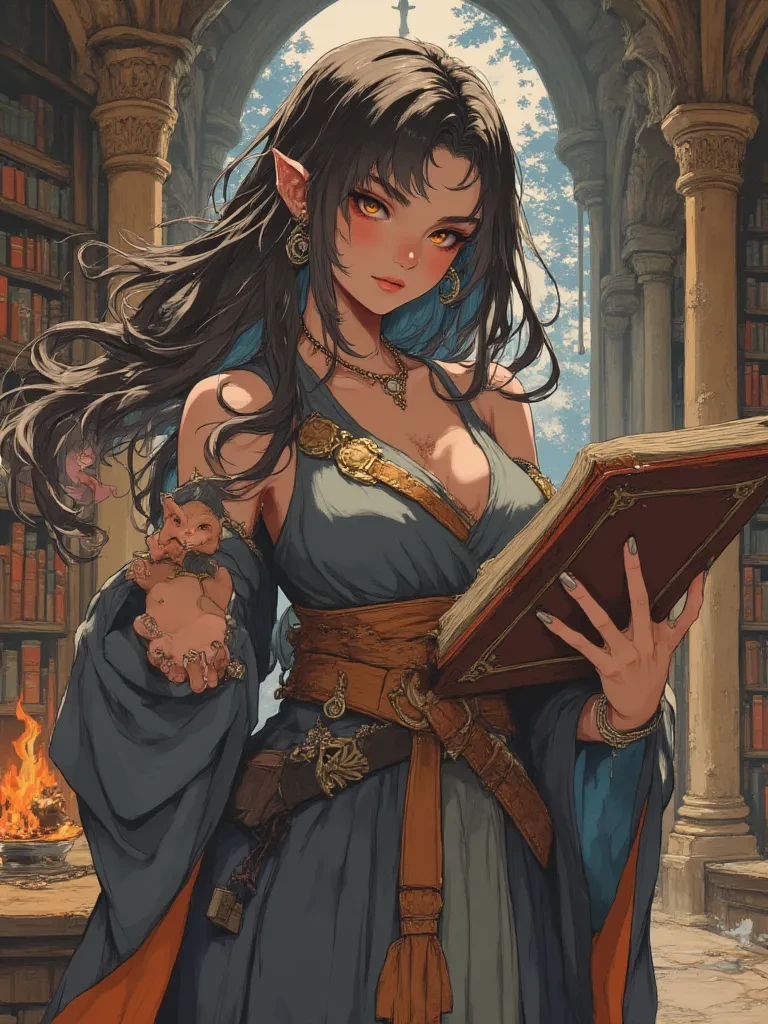 Elara, Keeper of Arcane Secrets. thumbnail
