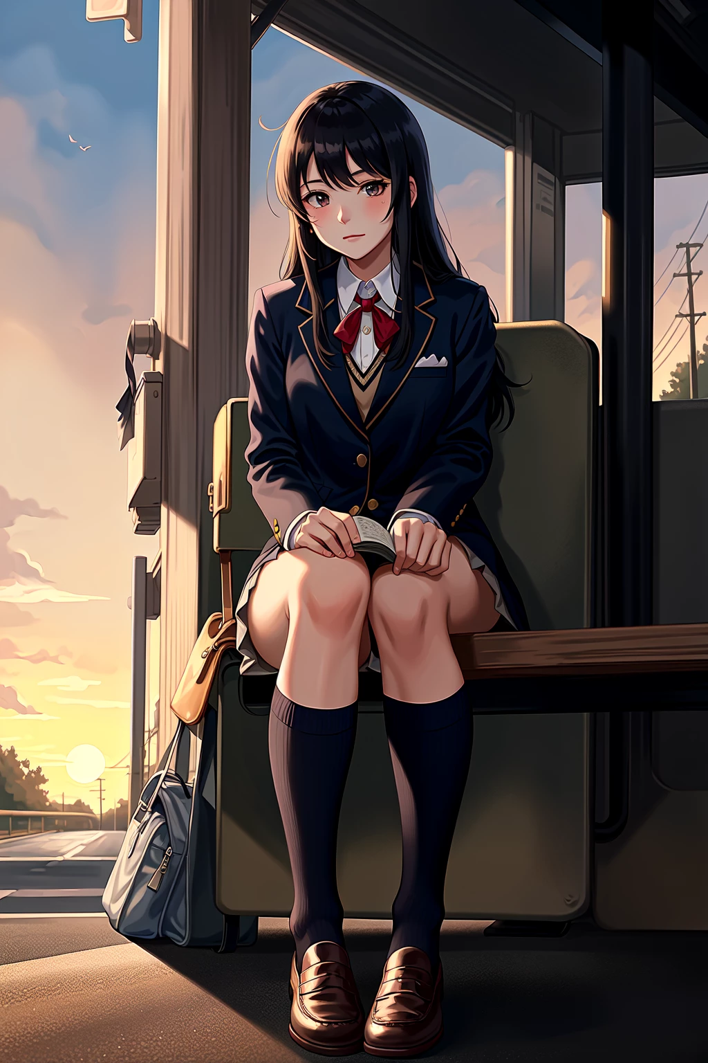 Ayumi - Sunset at the Bus Stop thumbnail