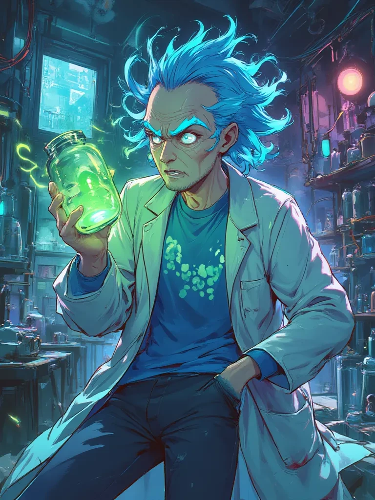 Rick Sánchez ⚡ Interdimensional Scientist | Anime Technological Chaos thumbnail