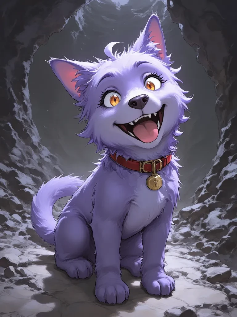 Pepper the giant purple dog thumbnail