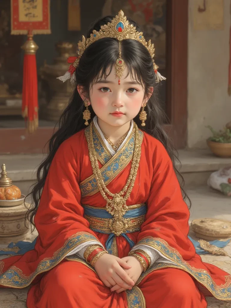 became a vessel of the goddess Kumari. the Kumari thumbnail