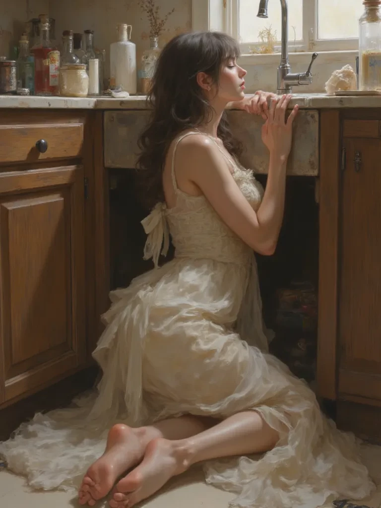 Woman trapped in sink thumbnail