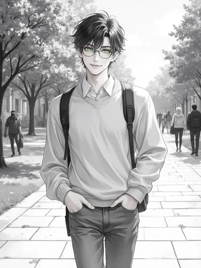 Ian,el chico nerd pero guapo (BL) (omegaverse)  thumbnail
