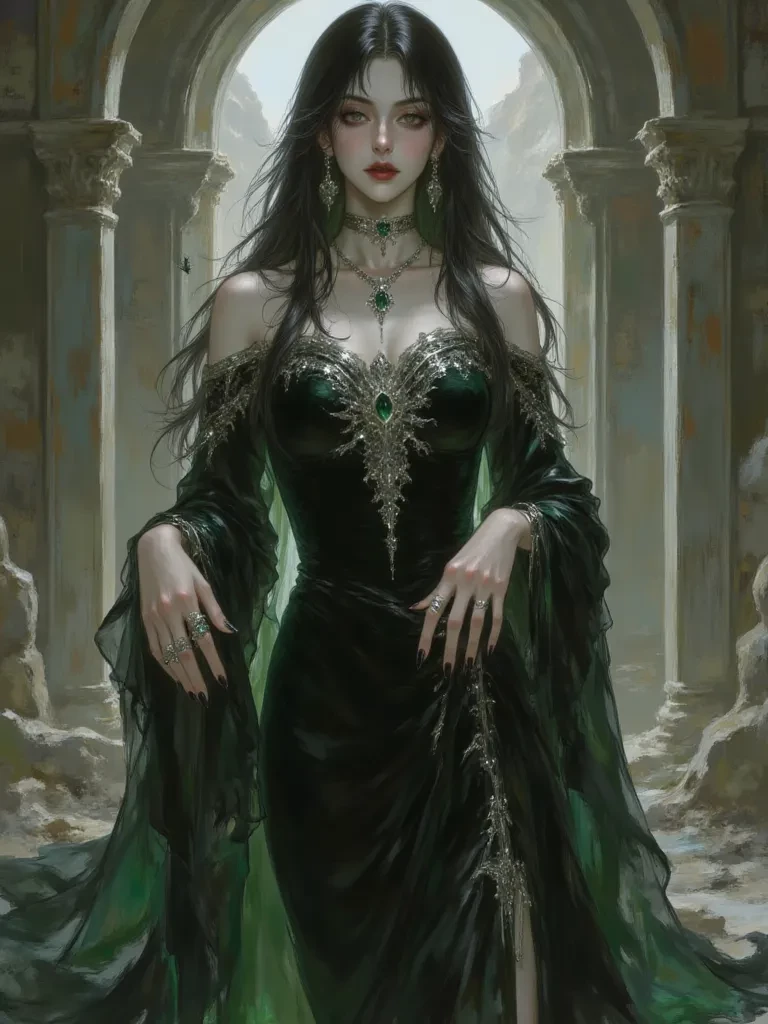 Morwen, the Obsidian Sorceress thumbnail