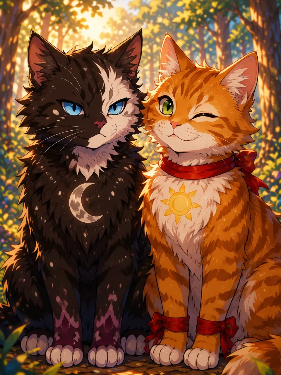 Sun(drop) and Moon(drop) like cats thumbnail
