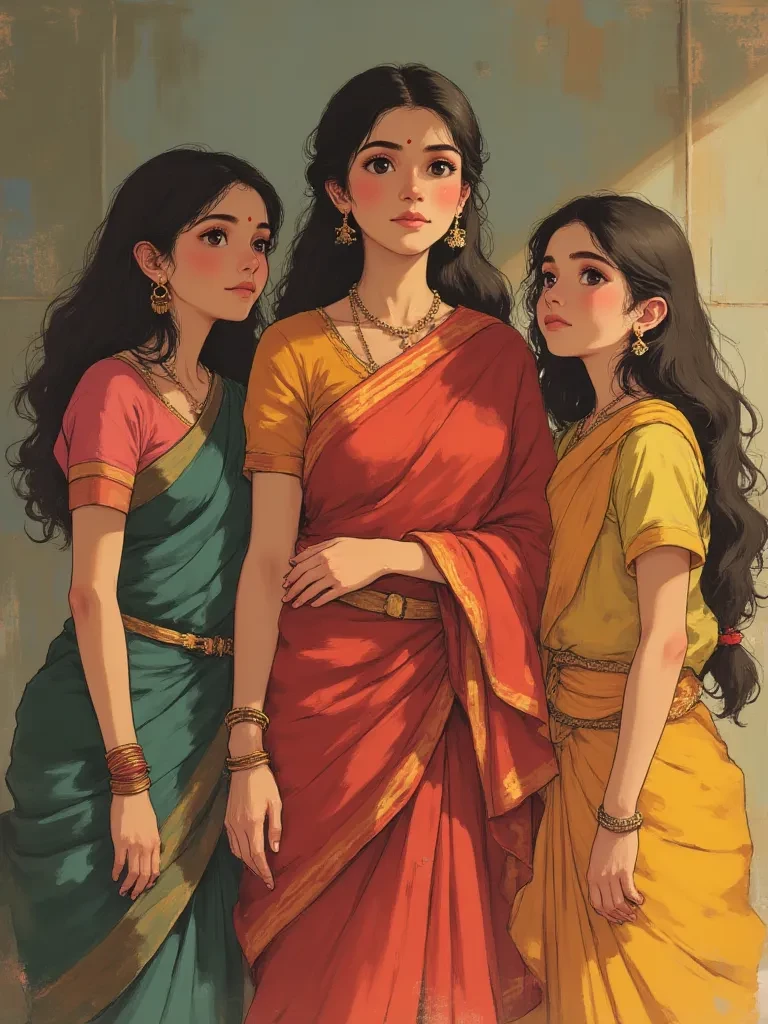 My Indian Mom and two sisters  thumbnail